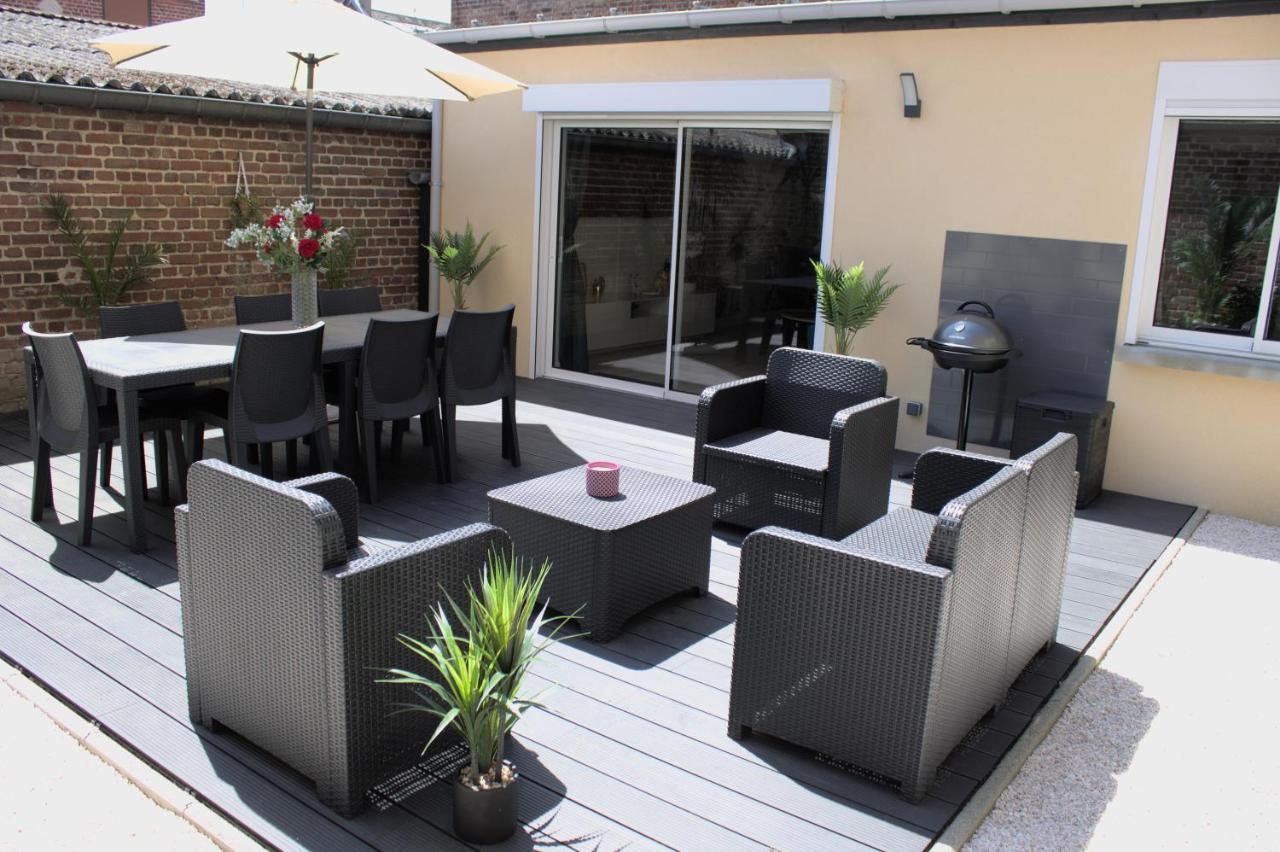 L'Escale Tropicale, Appartement Independant Avec Terrasse Privative Saint-Quentin  Exterior foto