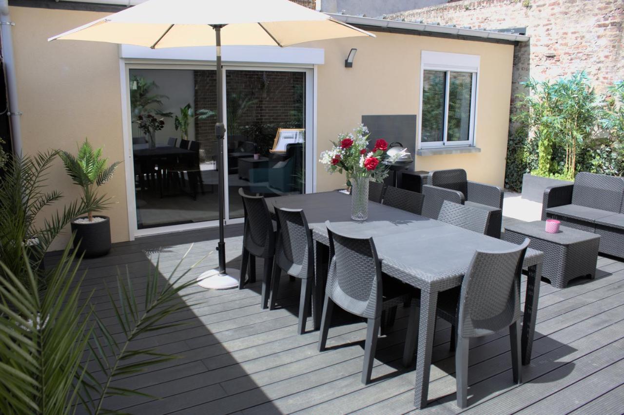 L'Escale Tropicale, Appartement Independant Avec Terrasse Privative Saint-Quentin  Exterior foto