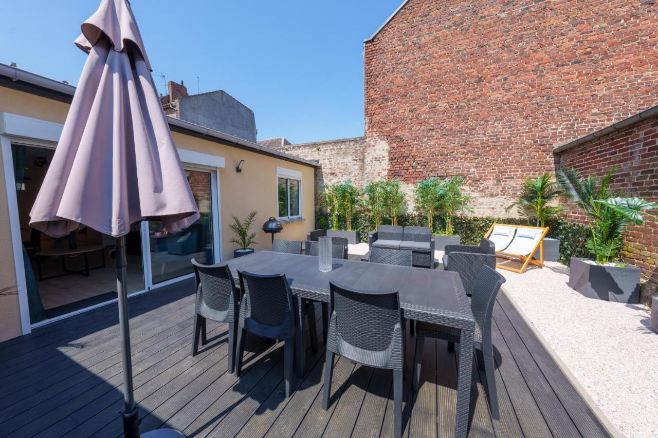 L'Escale Tropicale, Appartement Independant Avec Terrasse Privative Saint-Quentin  Exterior foto