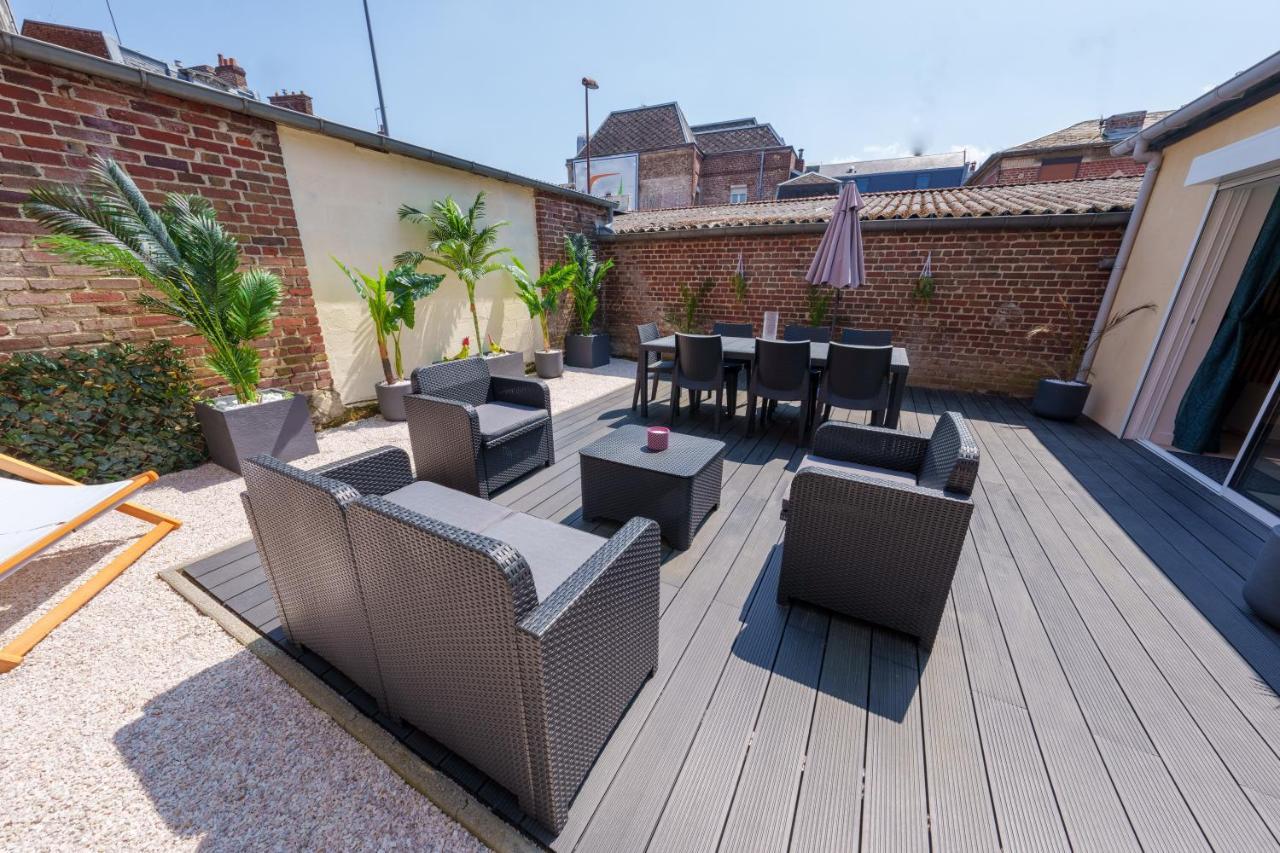 L'Escale Tropicale, Appartement Independant Avec Terrasse Privative Saint-Quentin  Exterior foto